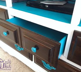 turning an old dresser into a media console, painted furniture, repurposing upcycling