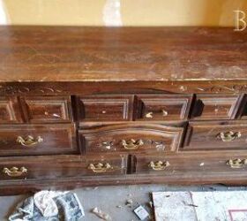 turning an old dresser into a media console, painted furniture, repurposing upcycling