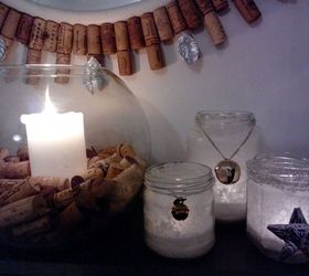 diy sea salt lantters, crafts, seasonal holiday decor