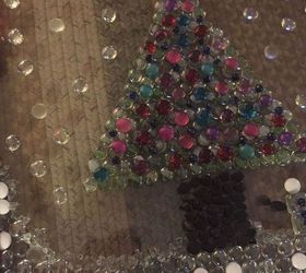 how to repurpose old window for christmas decor, christmas decorations, crafts, repurposing upcycling, seasonal holiday decor, A little close up view