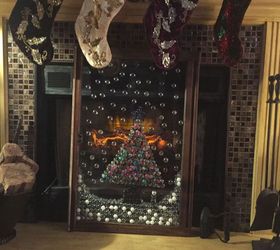 how to repurpose old window for christmas decor, christmas decorations, crafts, repurposing upcycling, seasonal holiday decor