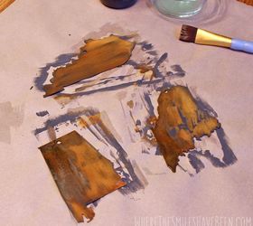 diy faux rusted metal state ornaments from a cereal box, christmas decorations, crafts, seasonal holiday decor