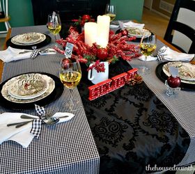 christmas eve tablescape with diy place cards homeforchristmas, christmas decorations, seasonal holiday decor