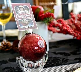 christmas eve tablescape with diy place cards homeforchristmas, christmas decorations, seasonal holiday decor