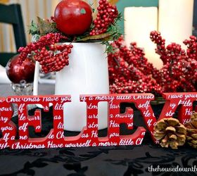 christmas eve tablescape with diy place cards homeforchristmas, christmas decorations, seasonal holiday decor
