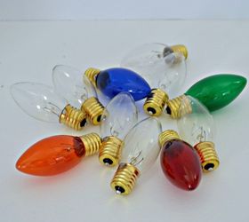 christmas banner with lightbulbs, christmas decorations, crafts, how to, seasonal holiday decor