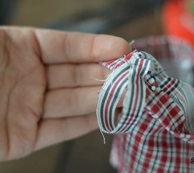 thrift shirt christmas stockings, christmas decorations, repurposing upcycling, seasonal holiday decor