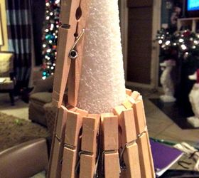 o christmas tree o christmas tree you are made of clothespins, christmas decorations, crafts, seasonal holiday decor