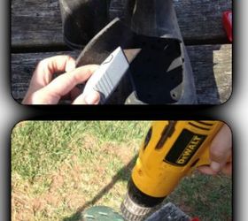 make your own boot planter, container gardening, gardening