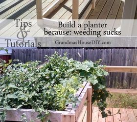 build a tall garden planter because weeding sucks, container gardening, diy, gardening, how to, woodworking projects