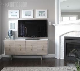 ikea sektion hack tv console, diy, woodworking projects