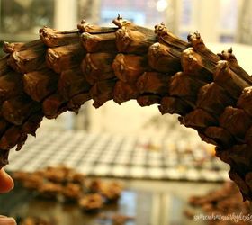 how to make a pine cone bract wreath, christmas decorations, crafts, how to, seasonal holiday decor, wreaths