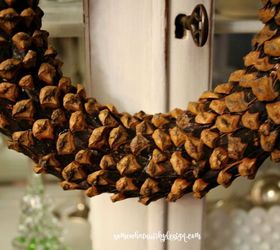 how to make a pine cone bract wreath, christmas decorations, crafts, how to, seasonal holiday decor, wreaths