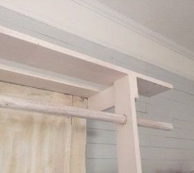 free standing closet made with an old door, closet, diy, doors, how to, repurposing upcycling, woodworking projects