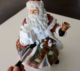 new life for old ceramic christmas decor, christmas decorations, crafts, seasonal holiday decor