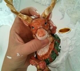 new life for old ceramic christmas decor, christmas decorations, crafts, seasonal holiday decor