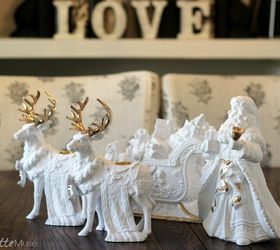 new life for old ceramic christmas decor, christmas decorations, crafts, seasonal holiday decor