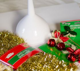 dollar store funnel and tinsel trees, christmas decorations, crafts, how to, repurposing upcycling, seasonal holiday decor