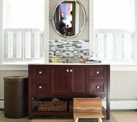 classic serene bathroom reveal, bathroom ideas, home improvement