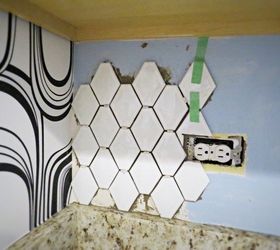 how to grout in bright colors, how to, kitchen backsplash, kitchen design, tiling