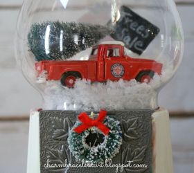 diy gumball machine waterless snow globes, christmas decorations, crafts, how to, seasonal holiday decor