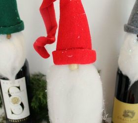 home for christmas elf bottle toppers, christmas decorations, crafts, seasonal holiday decor