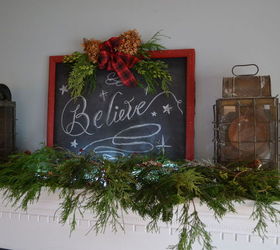 diy christmas chalkboard sign, chalkboard paint, christmas decorations, crafts, seasonal holiday decor