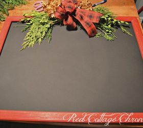 diy christmas chalkboard sign, chalkboard paint, christmas decorations, crafts, seasonal holiday decor
