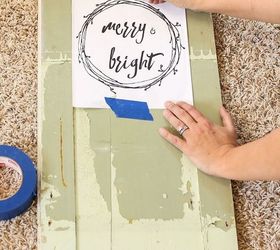 merry bright christmas door, christmas decorations, repurposing upcycling, seasonal holiday decor