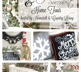 woodsy glam succulent christmas, christmas decorations, flowers, home decor, seasonal holiday decor, succulents