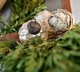 rustic farmhouse christmas mantel home for the holidays, christmas decorations, fireplaces mantels, home decor, seasonal holiday decor