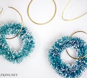 diy wreath wine glass charms, christmas decorations, crafts, seasonal holiday decor