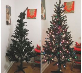 2 christmas tree makeover, christmas decorations, seasonal holiday decor