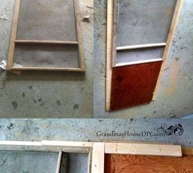 repurpose how to build a red screen door out of an old window, doors, how to, repurposing upcycling, woodworking projects