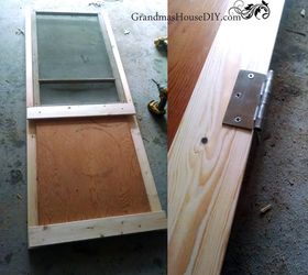 repurpose how to build a red screen door out of an old window, doors, how to, repurposing upcycling, woodworking projects