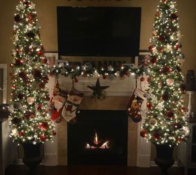 diy potted topiary skinny christmas trees in urns, christmas decorations, container gardening, diy, gardening, seasonal holiday decor