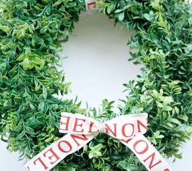 diy faux christmas boxwood wreath that lights up, christmas decorations, crafts, seasonal holiday decor, wreaths