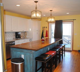 kitchen remodel farm table island, home improvement, kitchen design