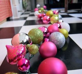 diy wired ornament garland, christmas decorations, crafts, seasonal holiday decor