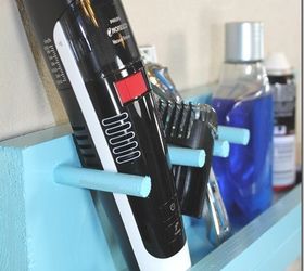 diy bathroom shelf for a razor and beard trimmer bathroom diygifts, bathroom ideas, diy, shelving ideas, woodworking projects
