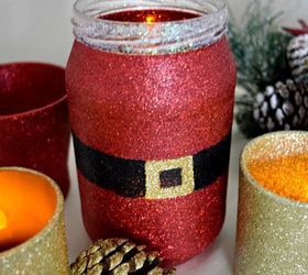 create a sparkling santa jar decoupage, christmas decorations, crafts, decoupage, seasonal holiday decor
