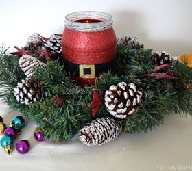 create a sparkling santa jar decoupage, christmas decorations, crafts, decoupage, seasonal holiday decor