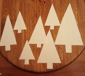 lazy susan painted christmas tree design, christmas decorations, crafts, seasonal holiday decor