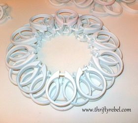 christmas tree shower curtain ring, christmas decorations, repurposing upcycling, seasonal holiday decor