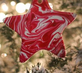 gorgeous marbled ornaments, christmas decorations, crafts, seasonal holiday decor