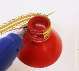 soda bottle candles holders repurpose, crafts, repurposing upcycling