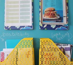 diy home command center, chalkboard paint, organizing, painting