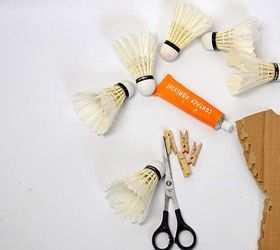 re purpose some old badminton shuttlecocks into festive angel wings, christmas decorations, crafts, repurposing upcycling, seasonal holiday decor