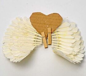 re purpose some old badminton shuttlecocks into festive angel wings, christmas decorations, crafts, repurposing upcycling, seasonal holiday decor
