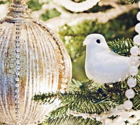 french vintage christmas tree, christmas decorations, home decor, seasonal holiday decor
